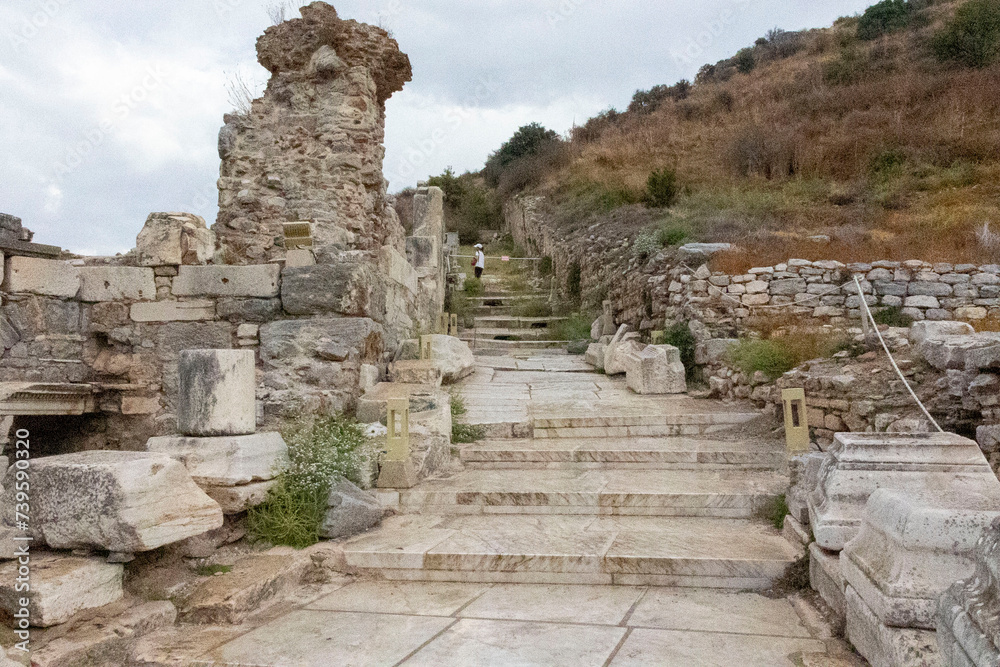 Ancient City of Ephesus. The Library *of Ephesus, Preservation of Ancient City