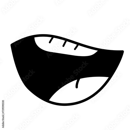 mouth cartoon icon