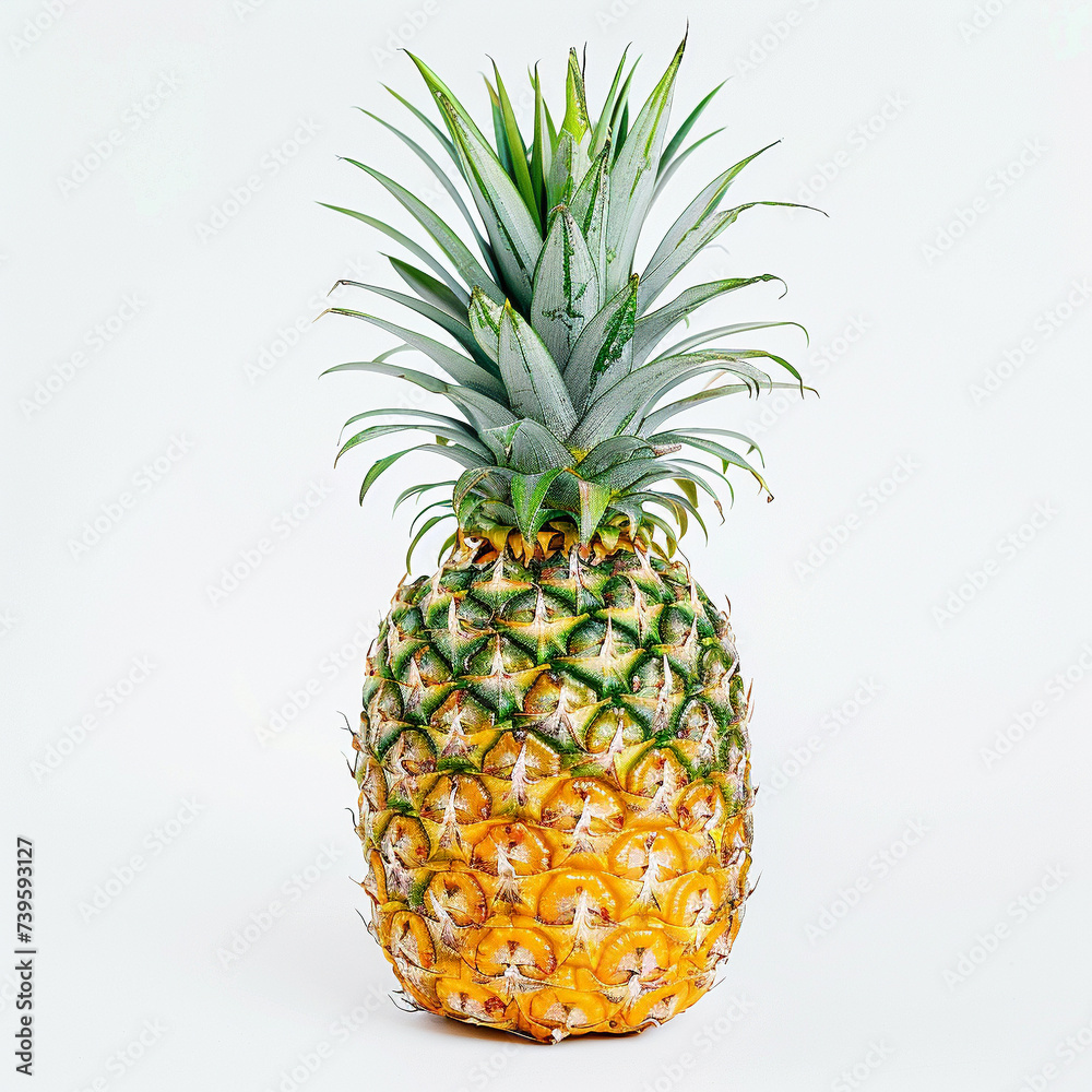 Fototapeta premium pineapple on white background