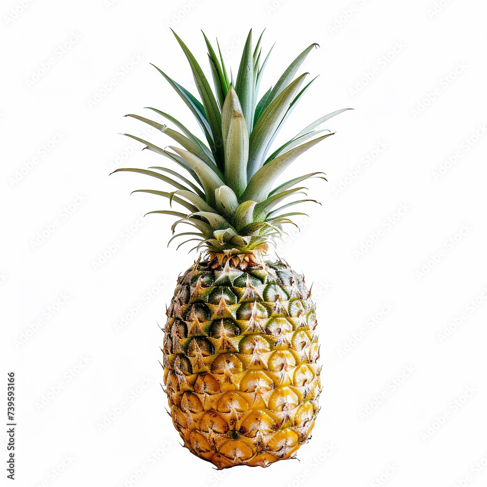 Fototapeta premium pineapple on white background