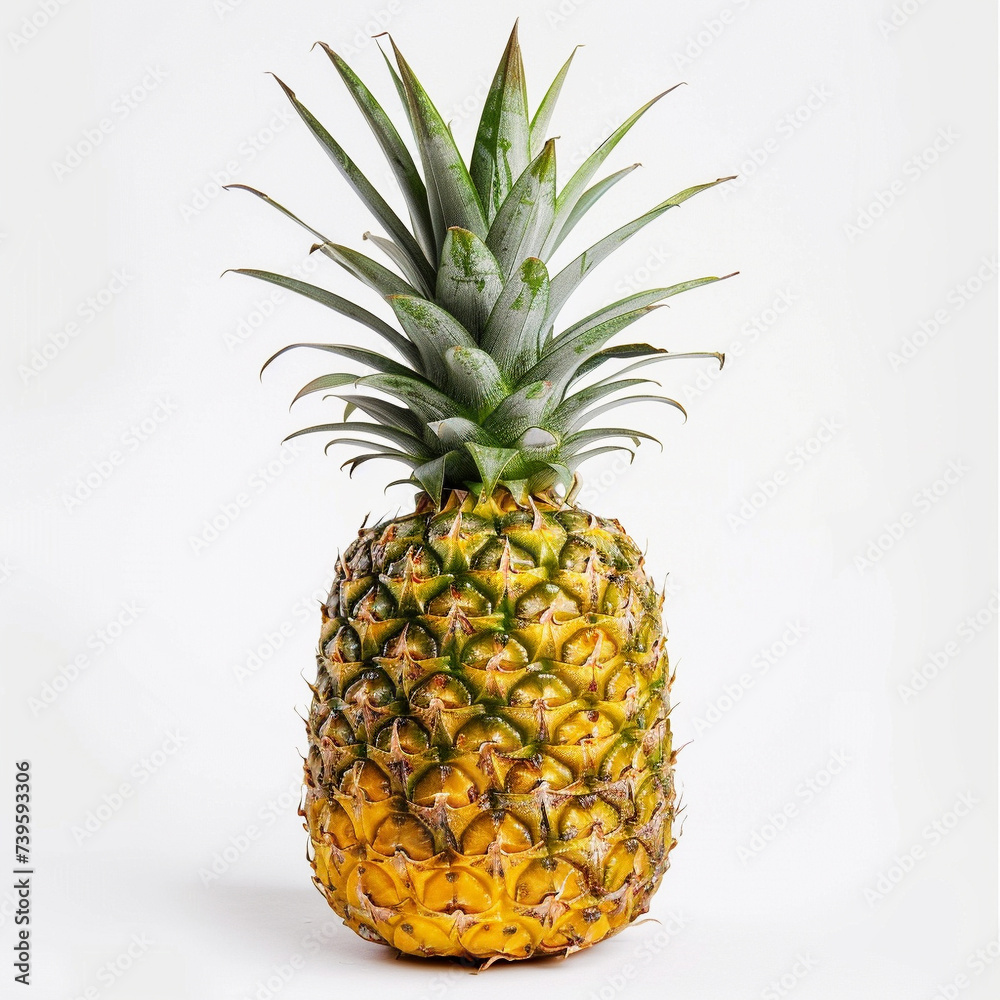 Fototapeta premium pineapple on white background