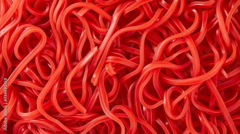 red noodle background