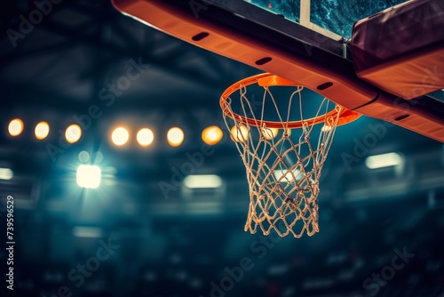 Stadium basketball scoring with hoop © The Big L