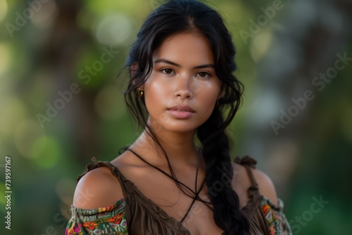 Image of a stunning young ethnic woman