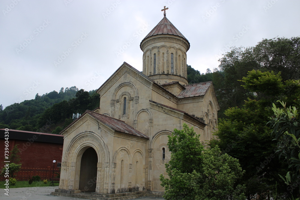 Church in Sarpi, Georgia, close to the Turkish border. Batumi, Georgia