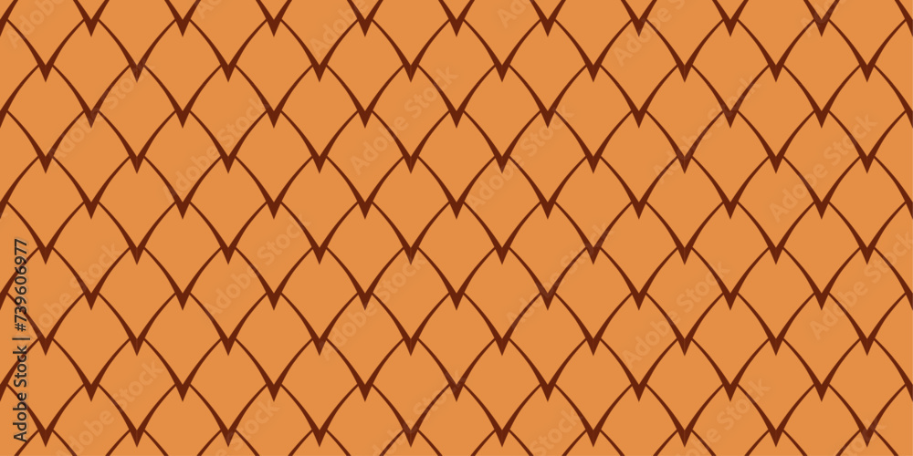 Naklejka premium Pointed scales pattern design, suitable for background and wallpaper