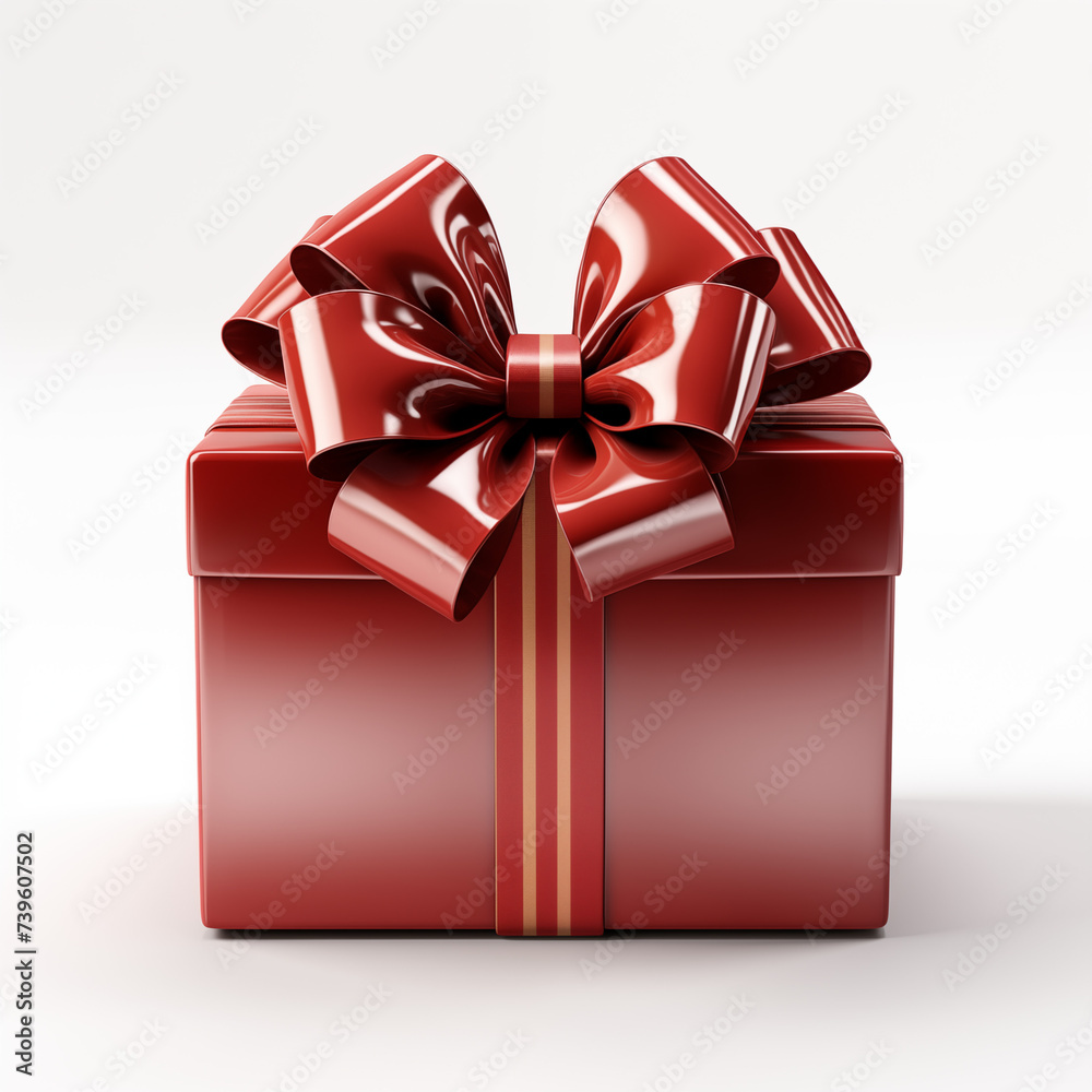 gift box with red ribbon gift box with red ribbon