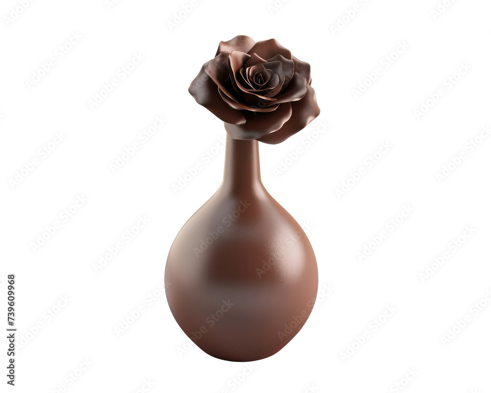 Flower vase isolated on transparent background Flower vase isolated on transparent background