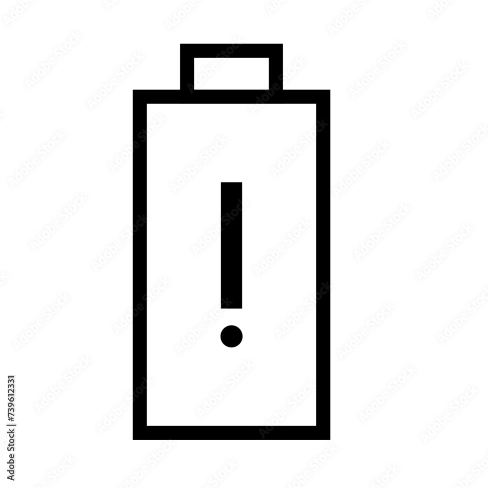 Black Icon Battery Indicator Icon 