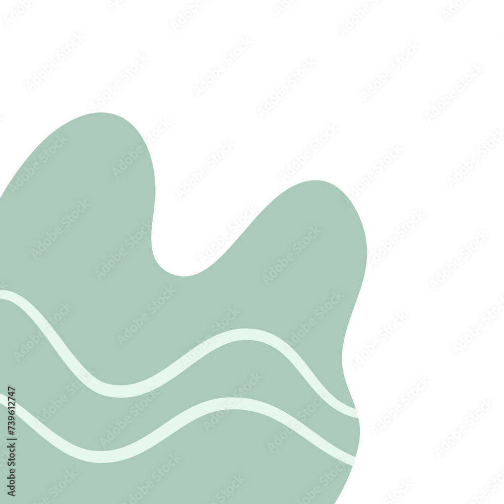 Green Abstract Corner Border Waves Vector Design Green Abstract Corner Border Waves Vector Design