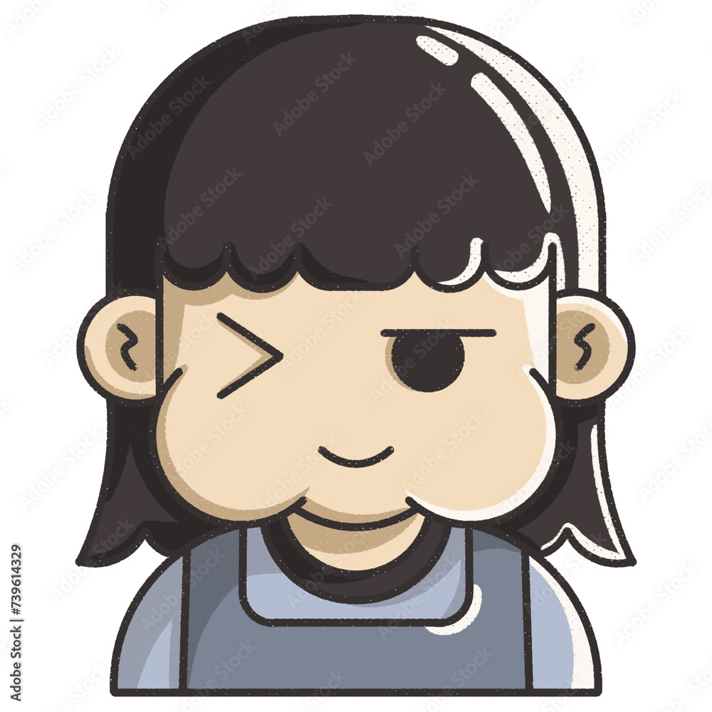 Obraz premium Flirty expression illustration