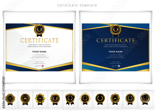 賞状１３２（横）certificate　award　表彰状　celebration