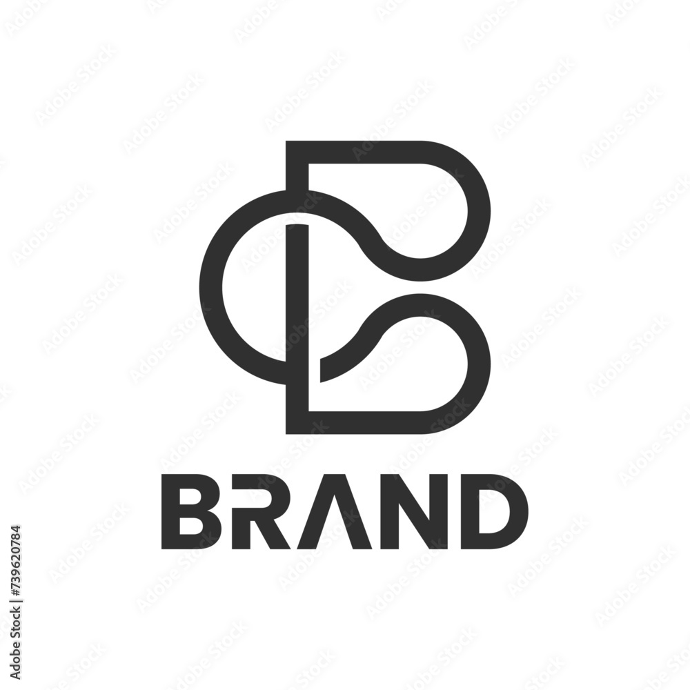 monogram b c logo monogram b c logo