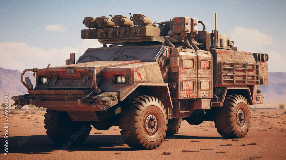 Obraz premium military truck