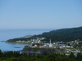 The small and scenic village of Grande Vallee on the Gulf of St. Lawrence on the Gaspe Peninsula of Quebec canada