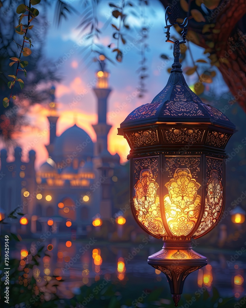 Islamic Lantern & Mosque Eid Background
Islamic Lantern & Mosque Eid Background