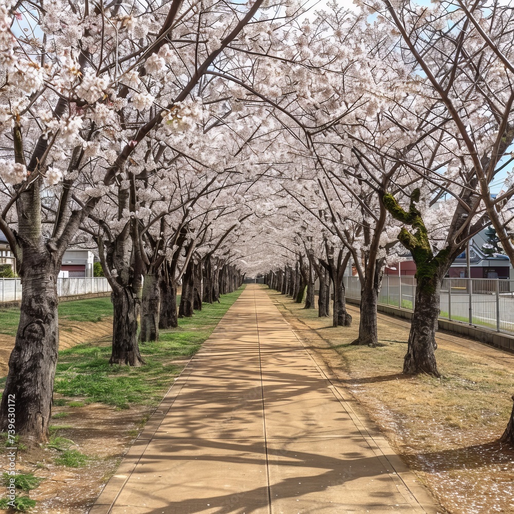 White Cherry or Great White Trees blossum with white flower