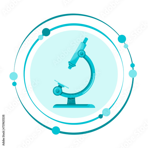 Microscope vector illustration graphic science icon symbol