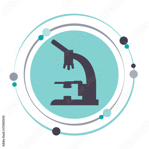 Microscope vector illustration graphic science icon symbol