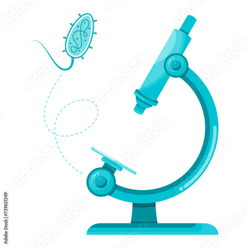 Microscope vector illustration graphic science icon symbol