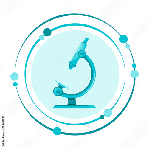Microscope vector illustration graphic science icon symbol