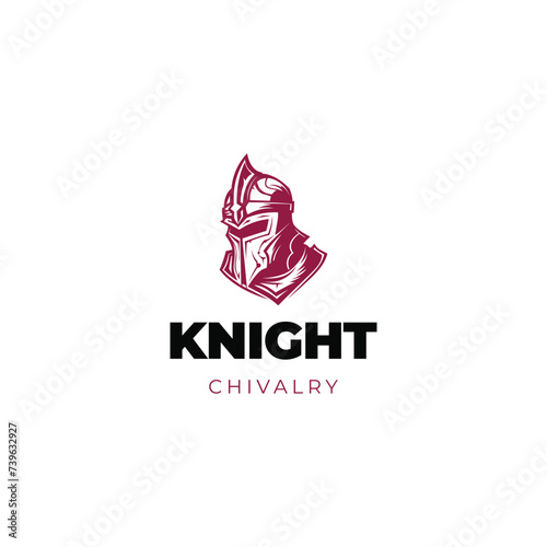 Knight warrior helmets, heraldry armor of gladiator and royal guardian, vector heraldic icons
