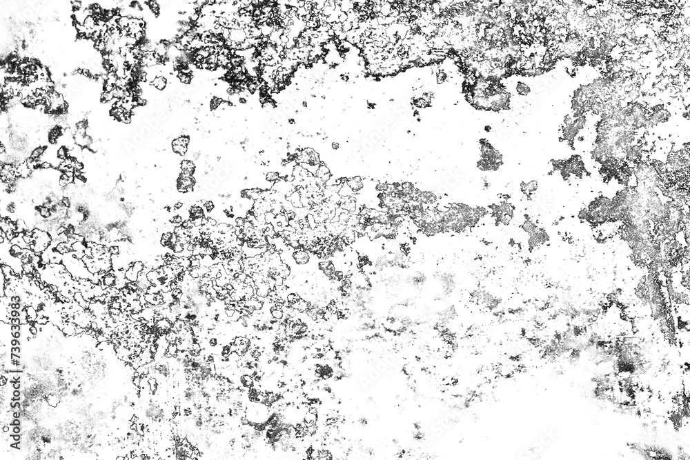 Abstract monochrome background. Black and white texture pattern with ink spots, cracks, stains. for printing and design