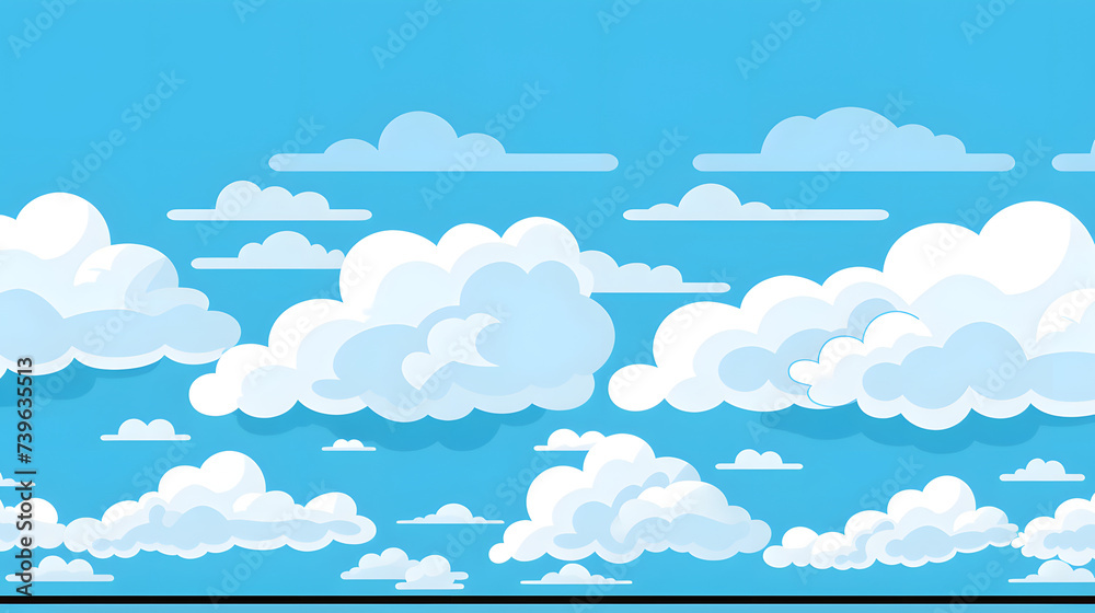 the sky with clouds are blue and white