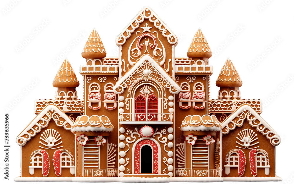 Explore the Charm of Gingerbread Delight Isolated on Transparent Background PNG.