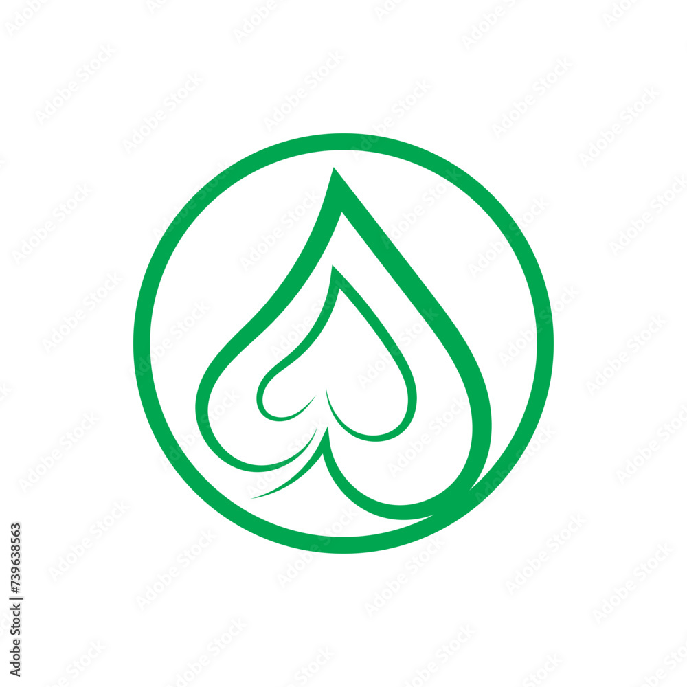 Leaf logo template is unique, attractive and simple Leaf logo template is unique, attractive and simple