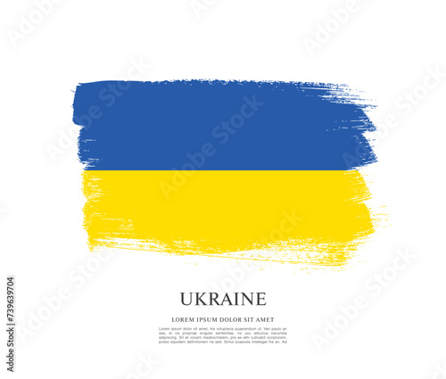 flag of Ukraine vector illustration