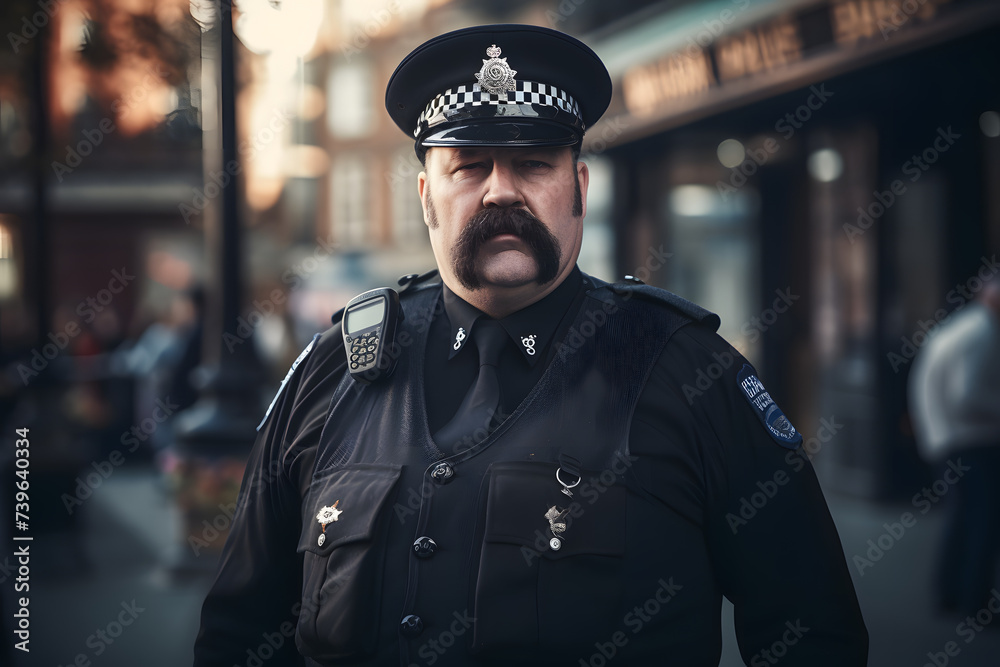 Obraz premium Portrait of a Policemen, police, policemen, portrait of police