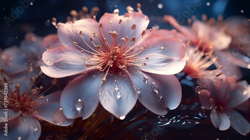 the delicate beauty of a blossoming flower