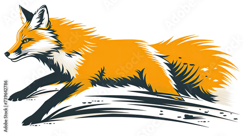 Beaming Fox Trotting: A Basic Figure Sketch