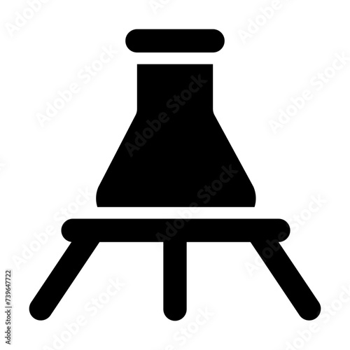 erlenmeyer on tripod
