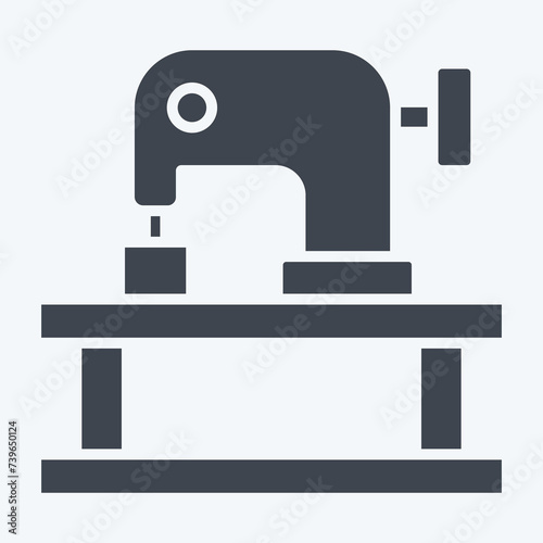 Icon Shoe. related to Shoemaker symbol. glyph style. simple design editable. simple illustration