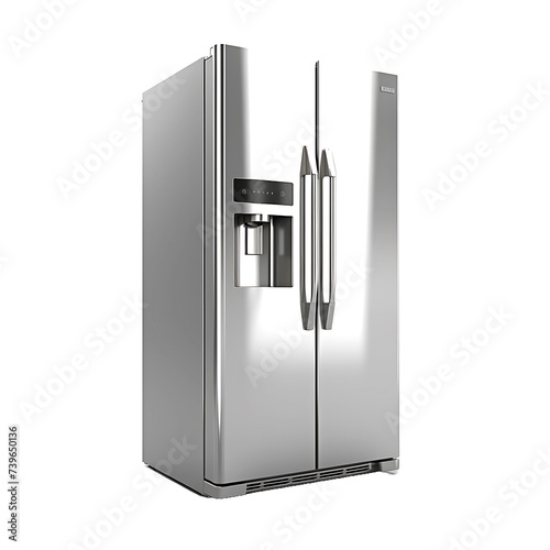 Refrigerator with No Background for a Seamless Blend into Various Contexts