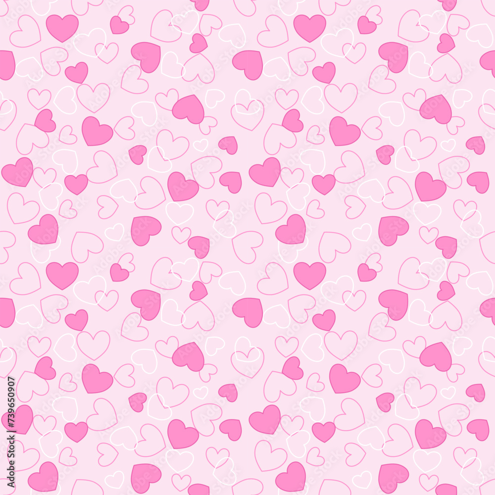 seamless background with hearts seamless background with hearts