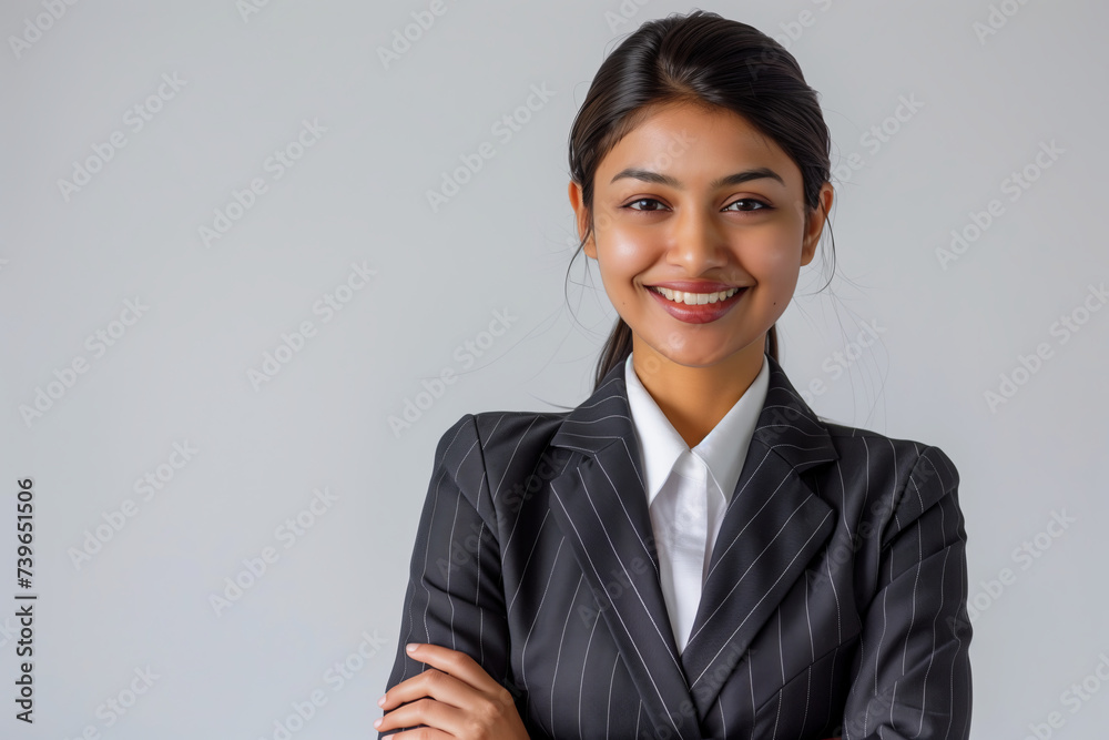 Confident young Indian businesswoman smiling
Confident young Indian businesswoman smiling