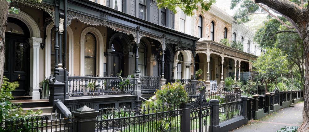 Fototapeta premium Victorian Terrace House (Melbourne Australia)