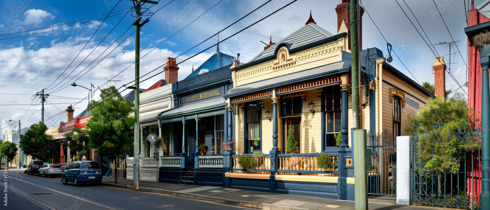 Fototapeta premium Victorian Terrace House (Melbourne Australia)