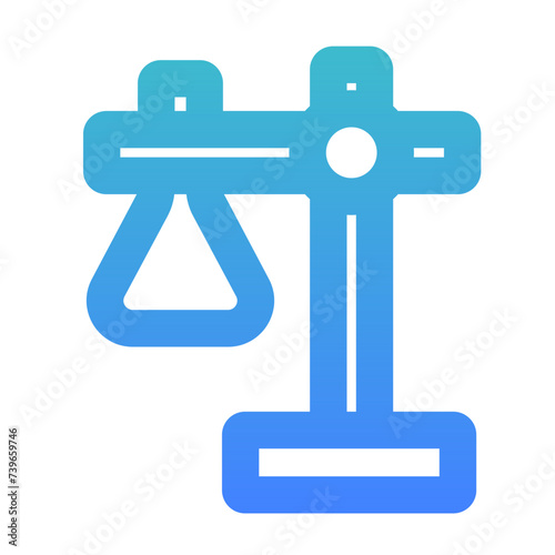 erlenmeyer clamped