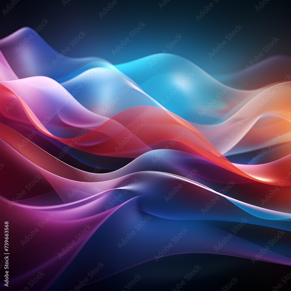 Vibrant Waves of Flowing Fabric Vibrant Waves of Flowing Fabric