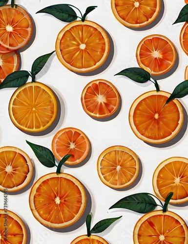 trendy cool orange background illustration modern refreshing, citrus energetic, vibrant warm trendy cool orange background Generative AI