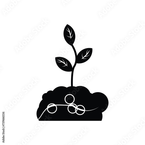Pollution, carbon credit, carbon offsets icon