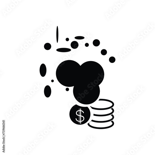 Pollution, carbon footprint, carbon credit icon