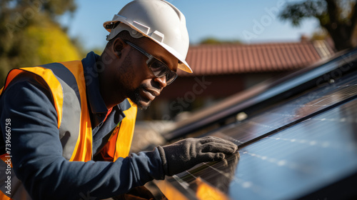 Enter the world of sustainable energy and industrial innovation with the skilled work of solar engineers and welders, whose expertise and dedication drive the construction of solar panels and the adva photo