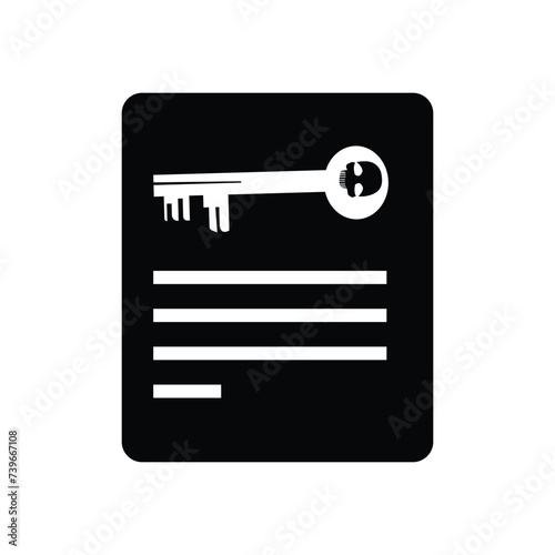 SEO, document, key icon