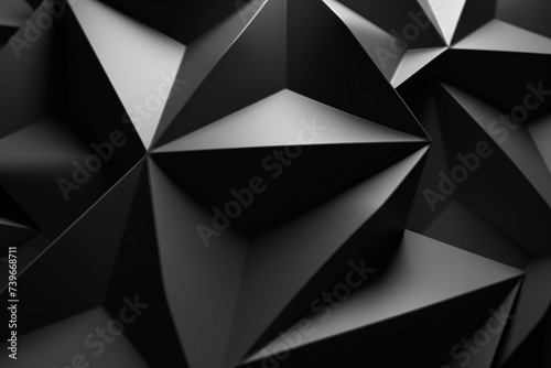 Minimalistic black and white star pattern. Generative ai