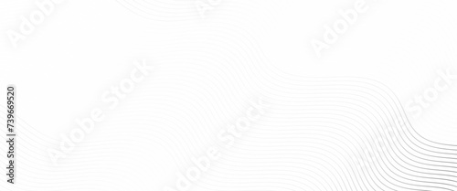 Vector white minimal seamless wavy lines pattern abstract background.